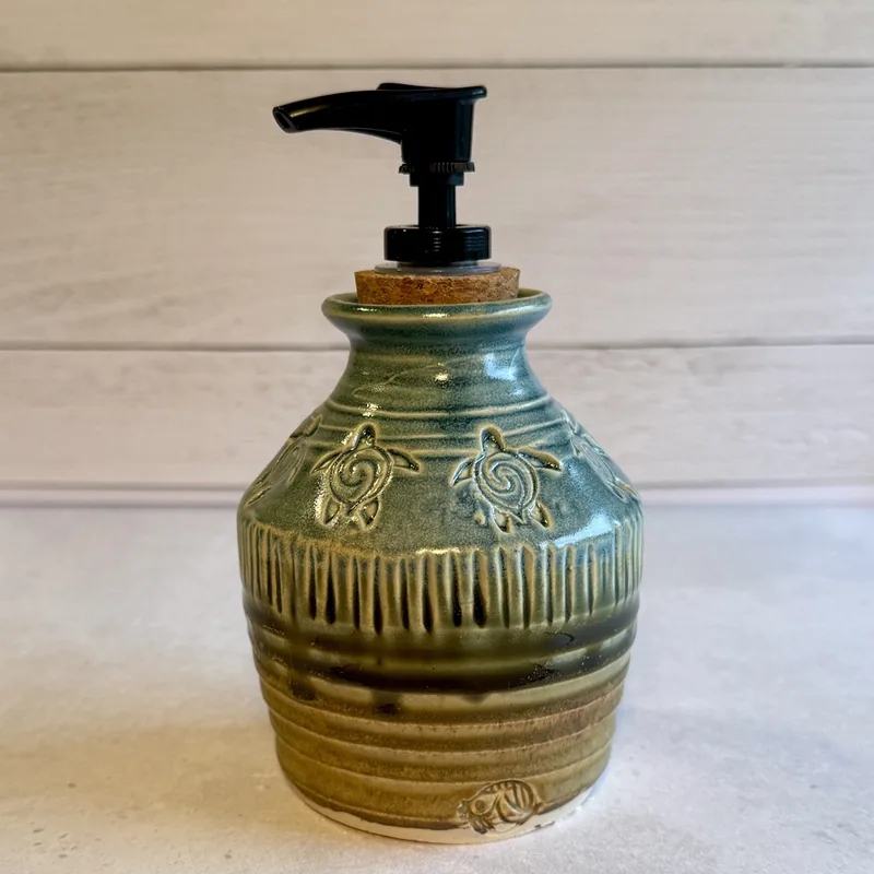 Soap Dispenser by Debbie Chitwood, ceramic