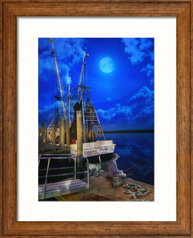 Blue Moon Raccoons by John Chitwood, photo print