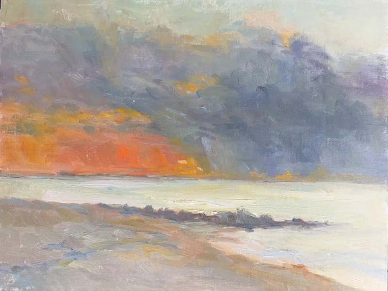 Morning Drama - $975.00 by Amy Evans, oil on canvas