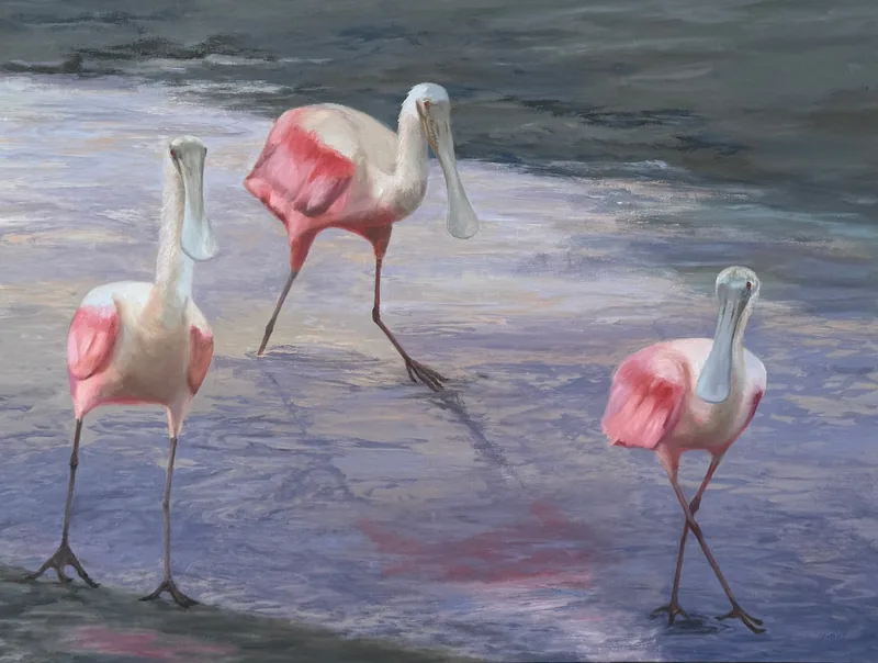 The Three Graces by Nancy Zydler, oil on canvas